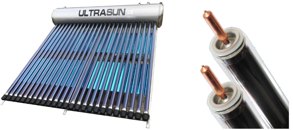evacuated heat pipe tube solar water heating system (pressurized)-ultra group