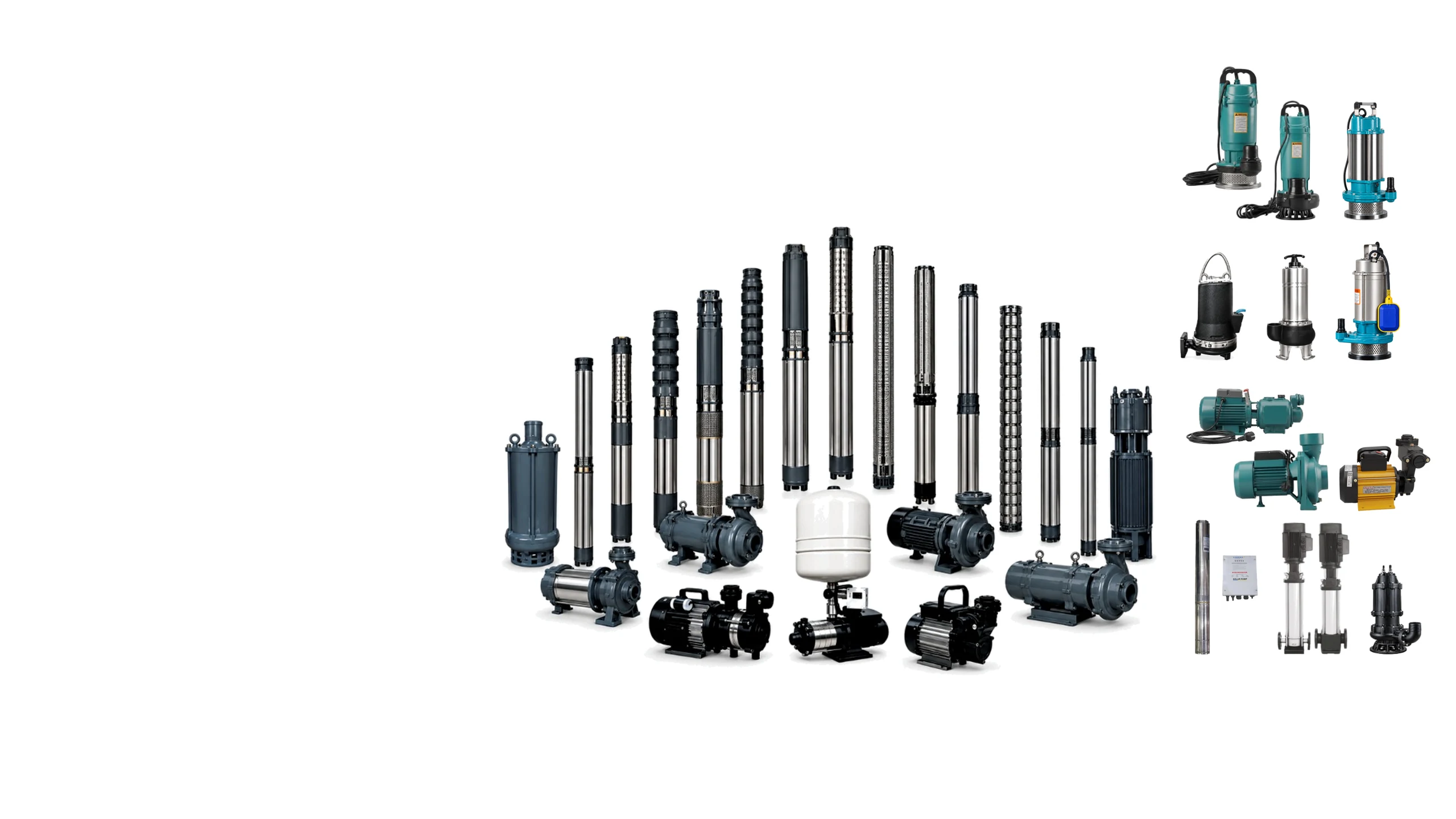 ULTRA and OMAX water pumps: submersible, borewell, self-priming and monoblock